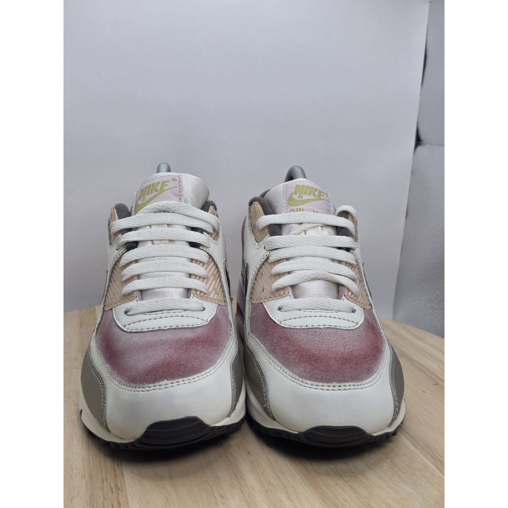 Women's 7.5 - NIKE AIR MAX 90 CL Sail Brown / Pink Shoe Y2K 312153-121 GS 6Y - Picture 2 of 9